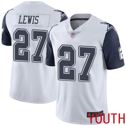 Youth Dallas Cowboys Limited White Jourdan Lewis #27 Rush Vapor Untouchable NFL Jersey